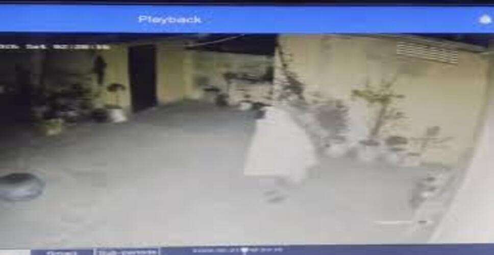 उदयपुर में बीजेपी नेता के घर चोरी, CCTV में चोरों की वारदात कैद