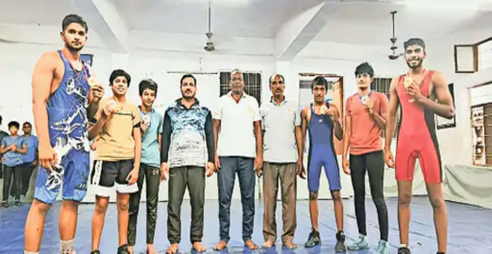 Bhilwara पुर में शिव व्यायामशाला के पहलवानों ने जीते 12 मैडल 